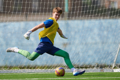 Тренировка «Зенита» U-16 перед матчем с «Рубином» U-16