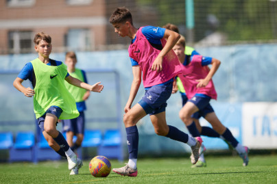 Тренировка «Зенита» U-16 перед матчем с «Рубином» U-16