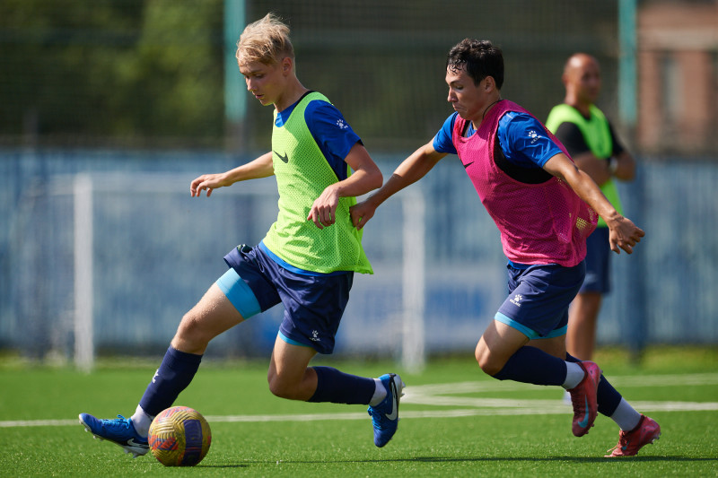 Тренировка «Зенита» U-16 перед матчем с «Рубином» U-16