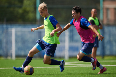 Тренировка «Зенита» U-16 перед матчем с «Рубином» U-16