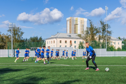 Тренировка «Зенита»-м в Екатеринбурге перед матчем с «Уралом»-м