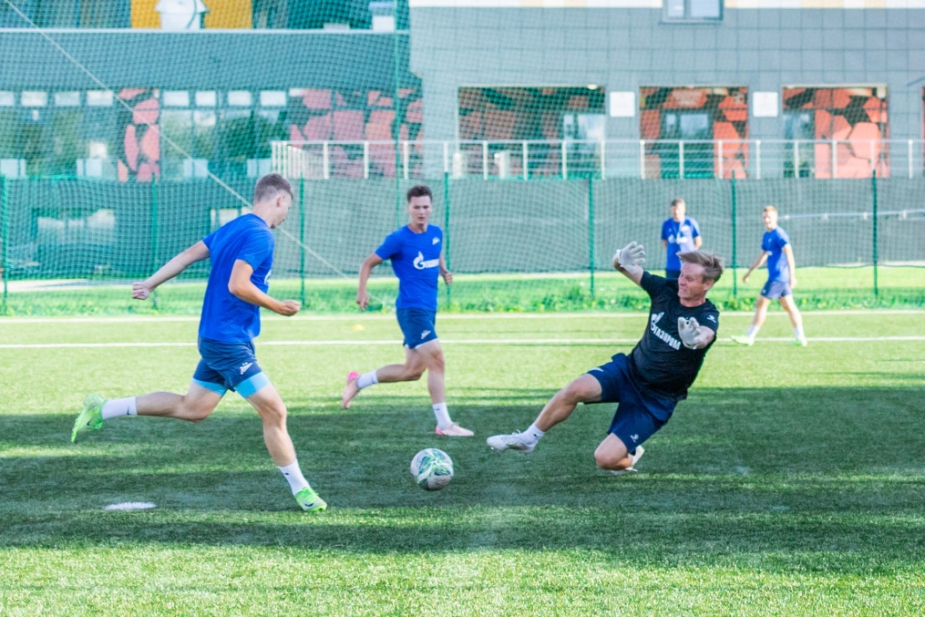 Тренировка «Зенита»-м в Екатеринбурге перед матчем с «Уралом»-м