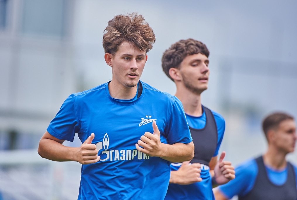 Тренировка «Зенита»-м перед матчем со «Спартаком»-м