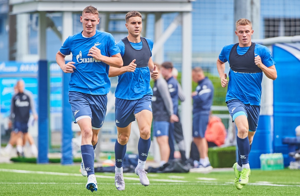 Тренировка «Зенита»-м перед матчем со «Спартаком»-м