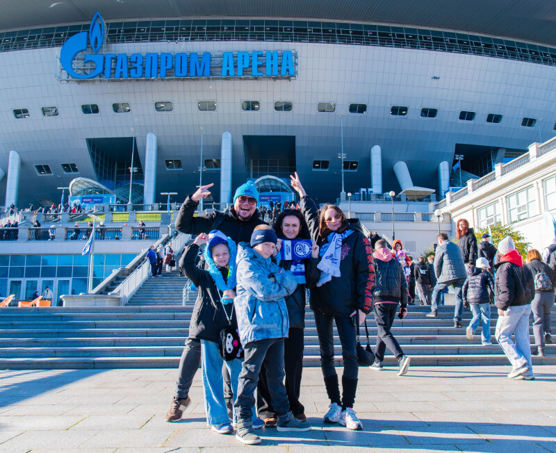 Болельщики на матче «Зенит» — «Ахмат»
