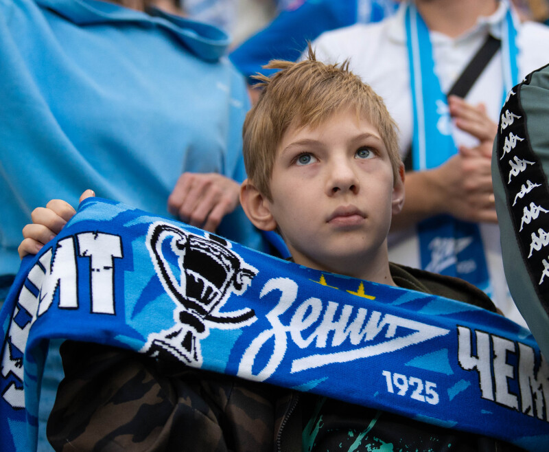 Болельщики на матче «Зенит» — «Ахмат»