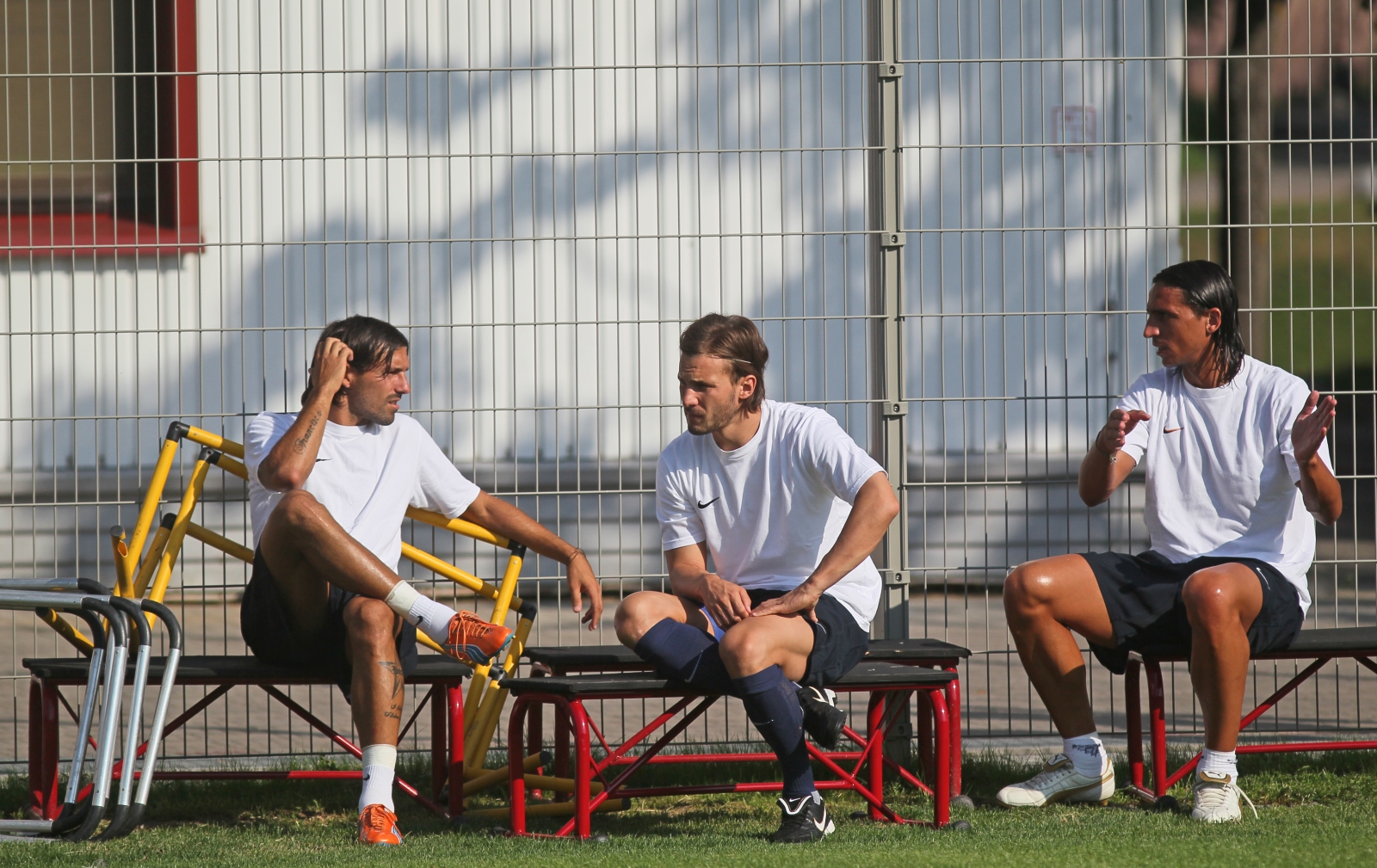 Тренировка перед матчем Анжи—Зенит