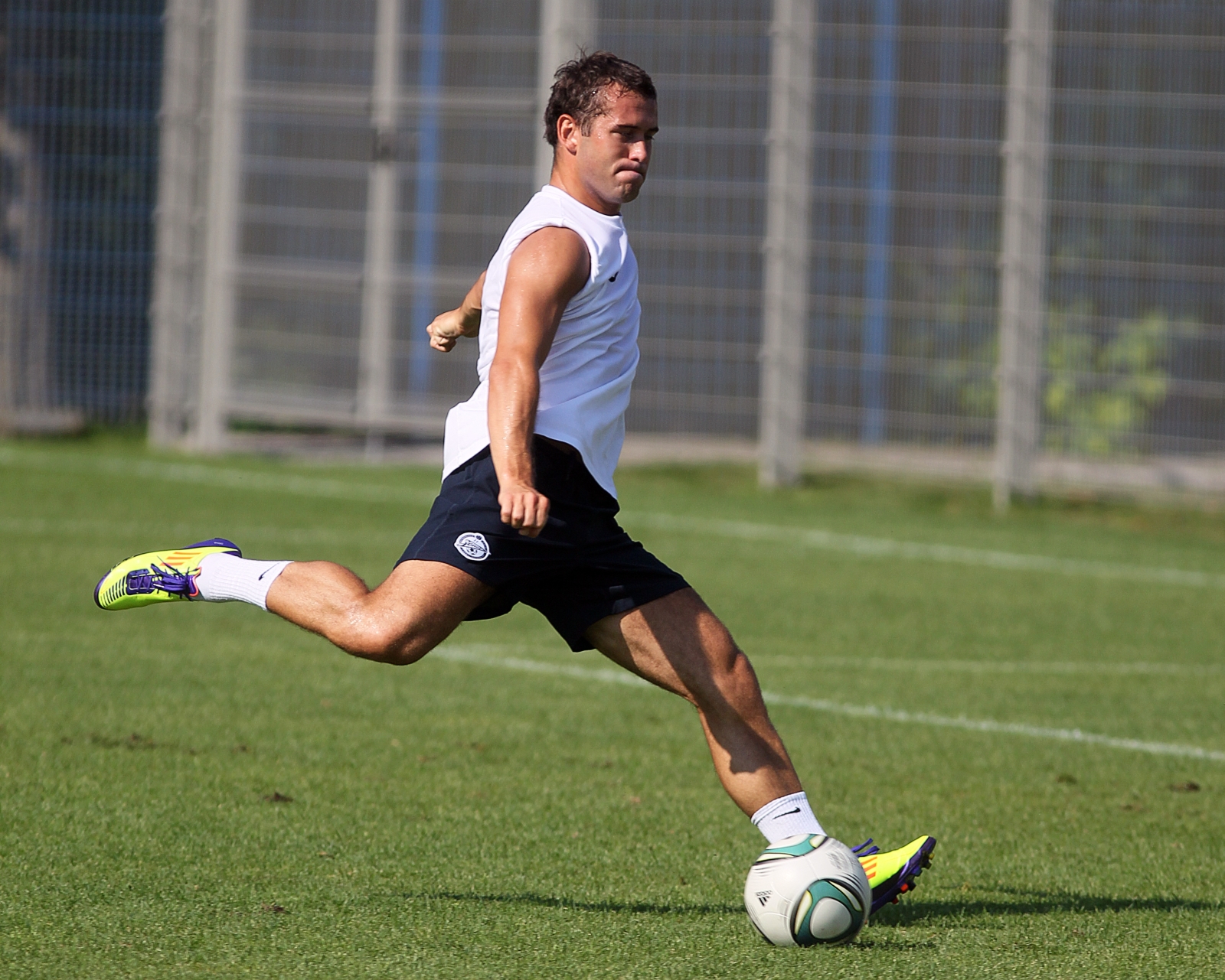 Тренировка перед матчем Анжи—Зенит