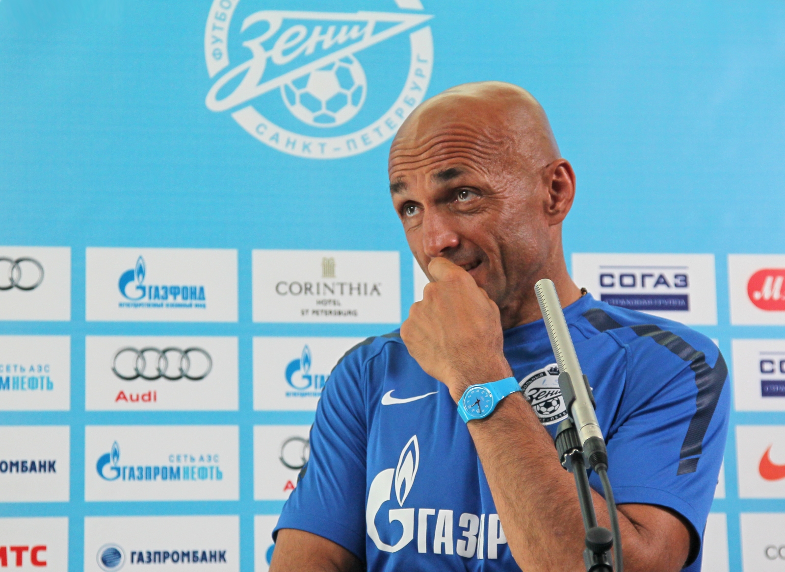 Тренировка перед матчем Анжи—Зенит