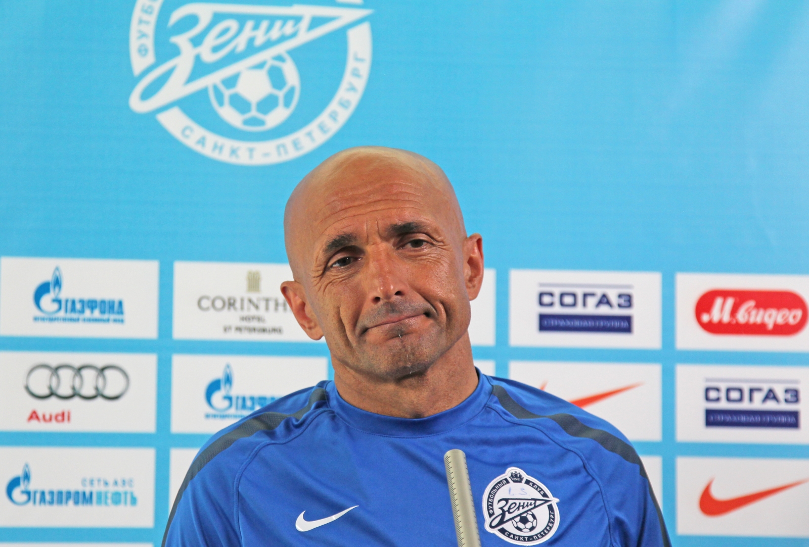 Тренировка перед матчем Анжи—Зенит