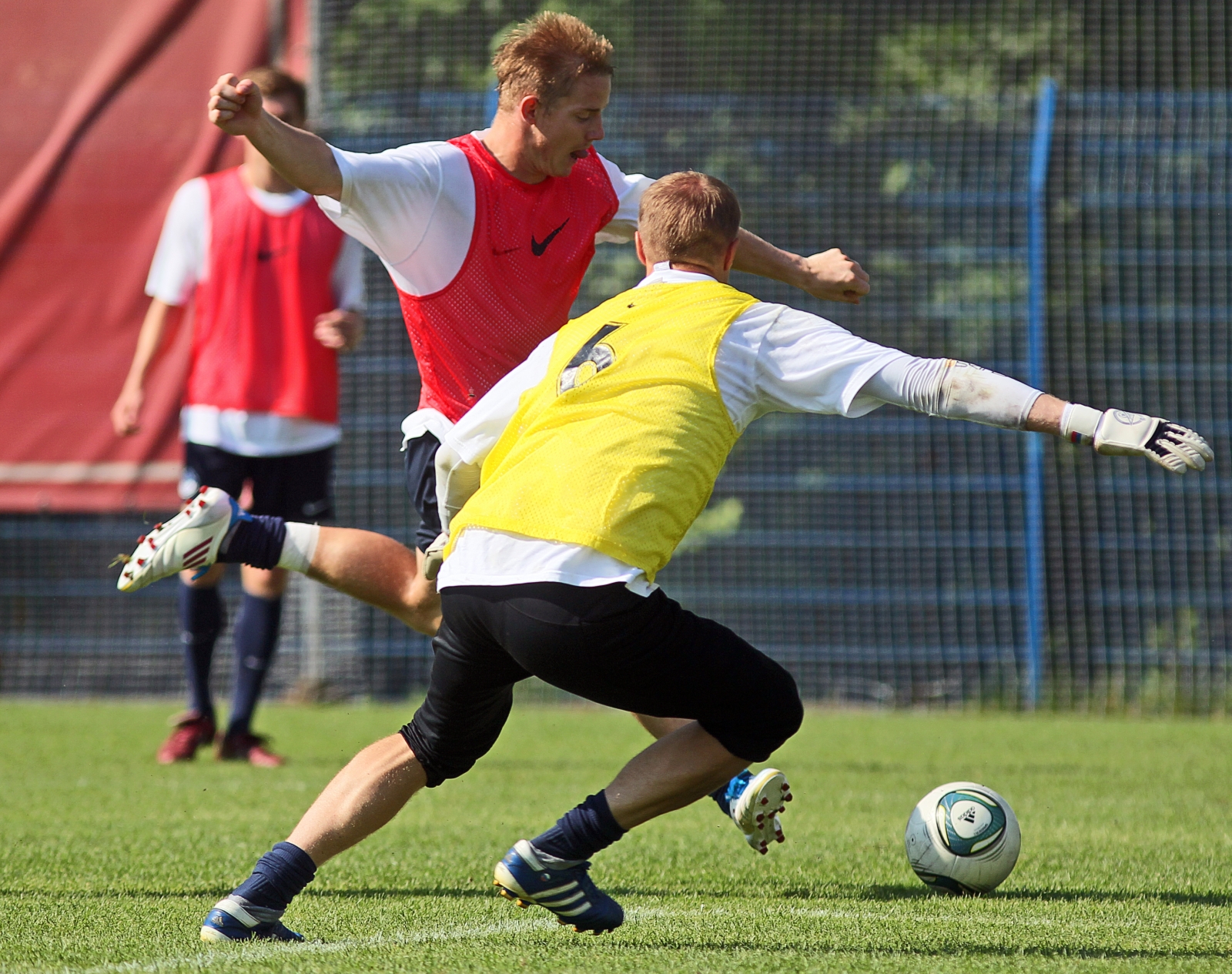 Тренировка перед матчем Анжи—Зенит