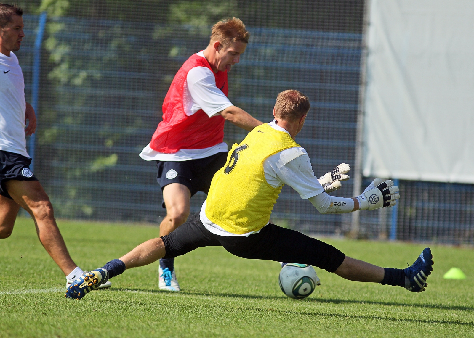 Тренировка перед матчем Анжи—Зенит