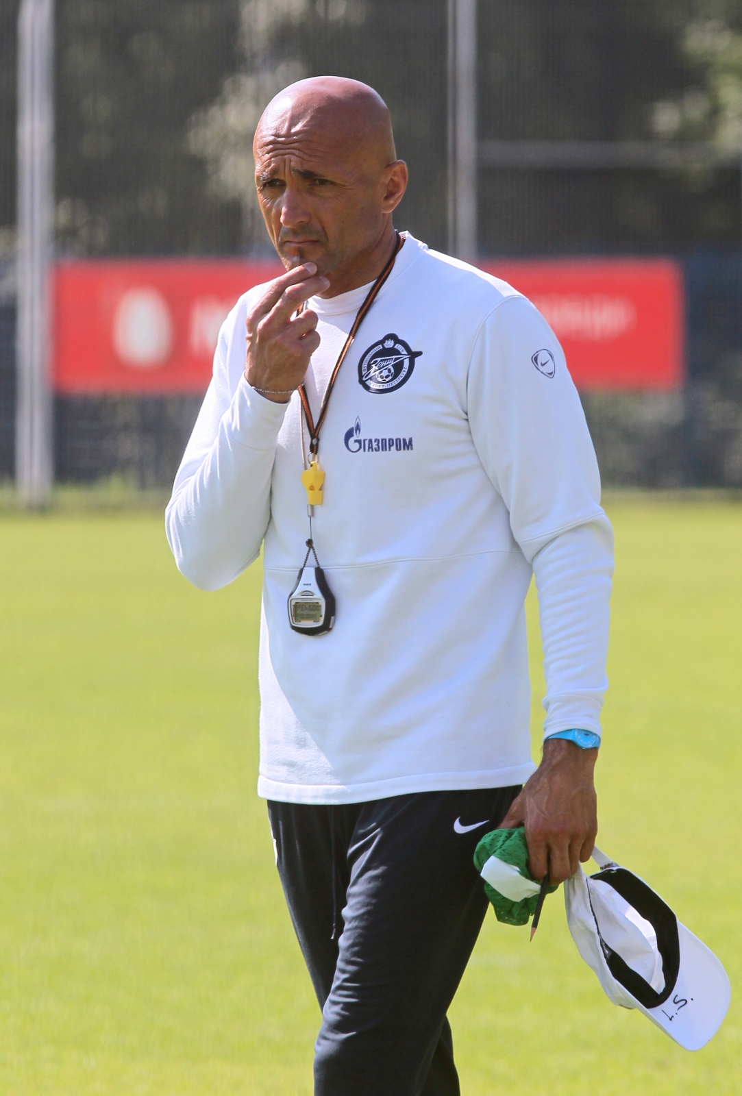 Тренировка перед матчем Анжи—Зенит