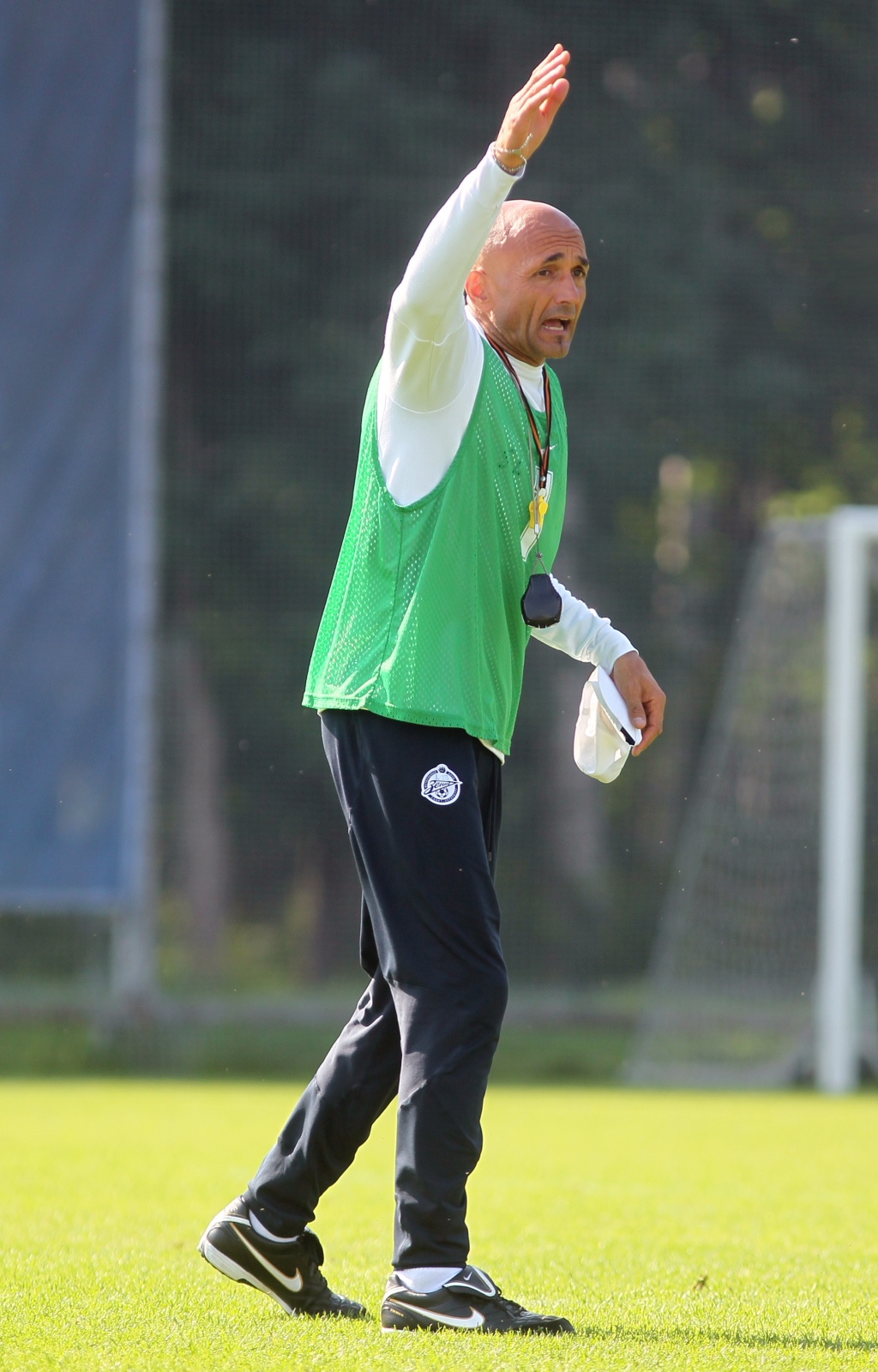 Тренировка перед матчем Анжи—Зенит