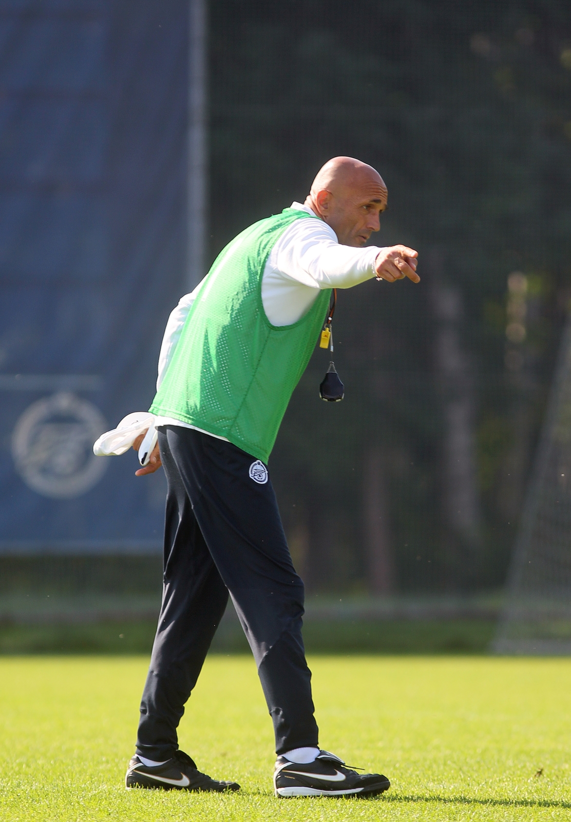 Тренировка перед матчем Анжи—Зенит