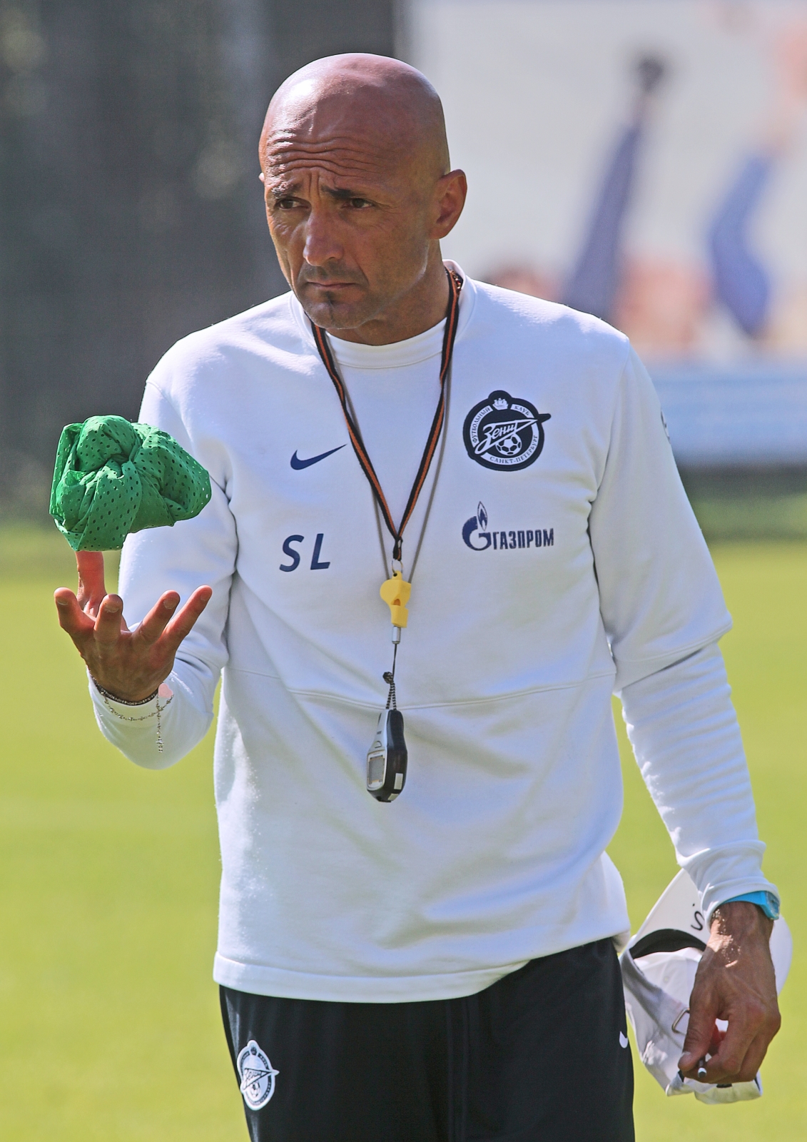 Тренировка перед матчем Анжи—Зенит