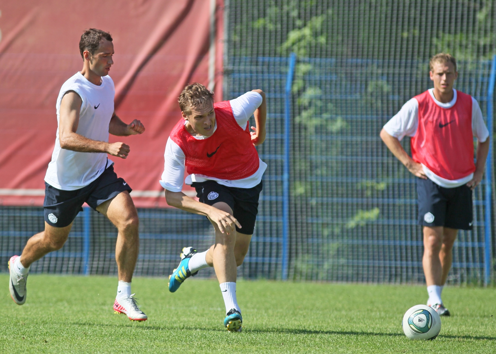 Тренировка перед матчем Анжи—Зенит