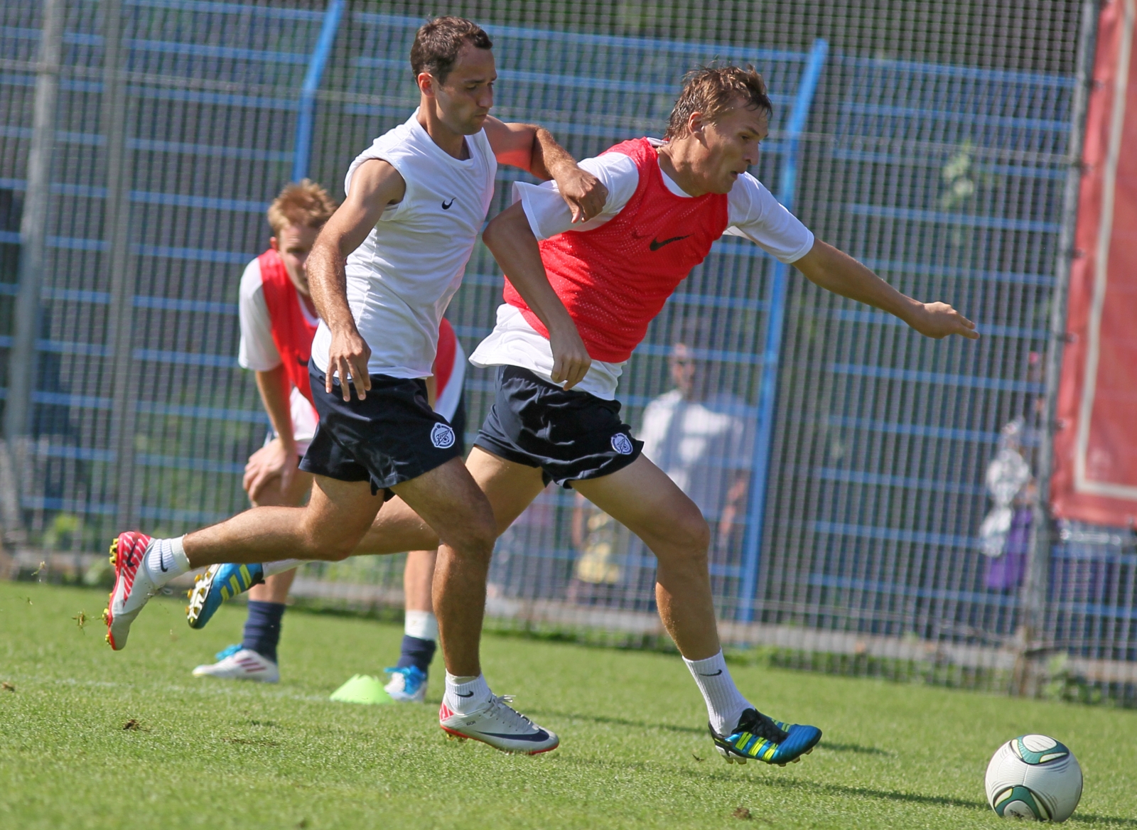 Тренировка перед матчем Анжи—Зенит