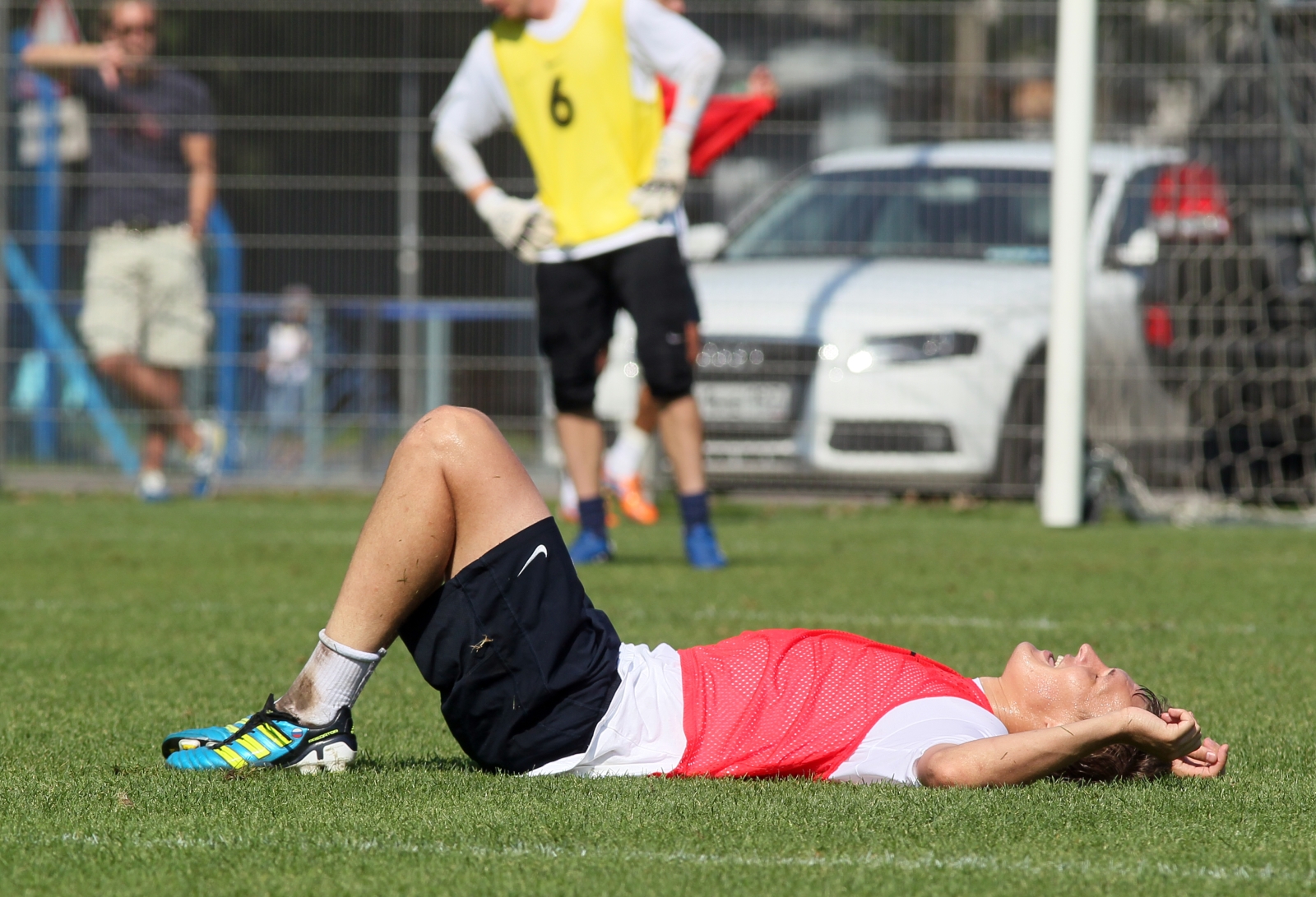 Тренировка перед матчем Анжи—Зенит