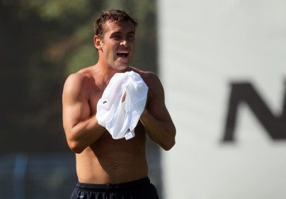 Тренировка перед матчем Анжи—Зенит