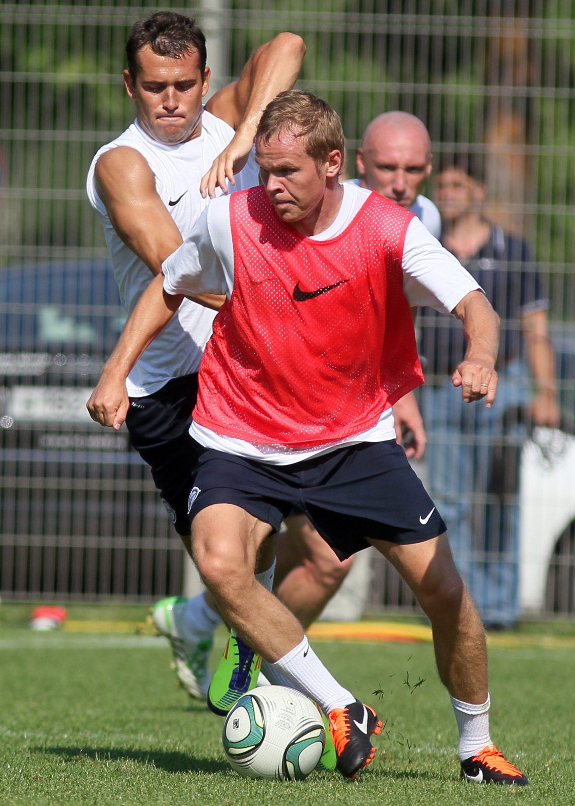 Тренировка перед матчем Анжи—Зенит