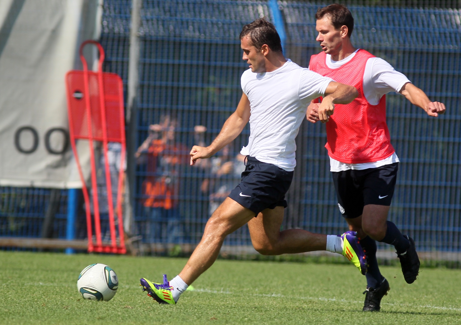 Тренировка перед матчем Анжи—Зенит