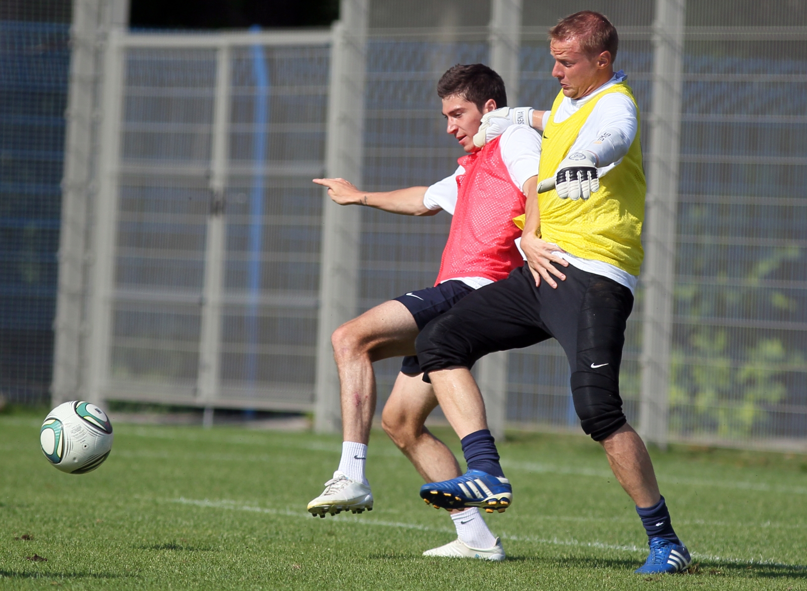 Тренировка перед матчем Анжи—Зенит