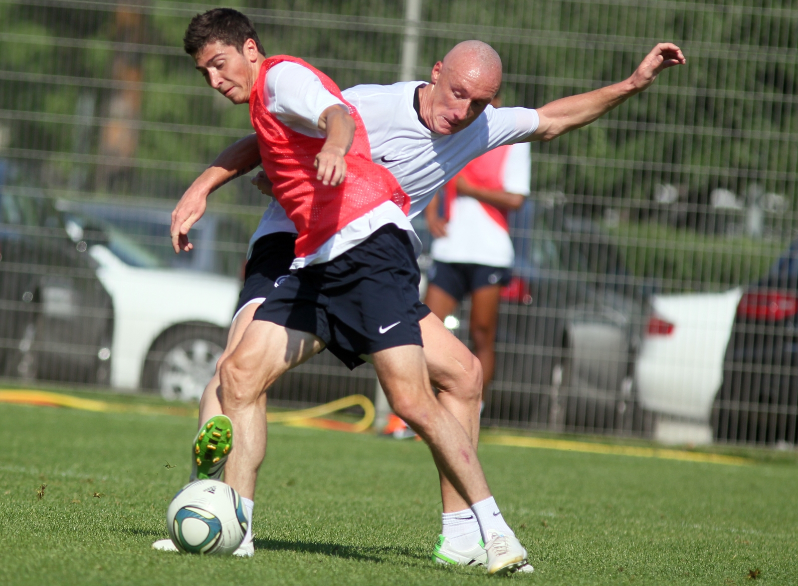 Тренировка перед матчем Анжи—Зенит