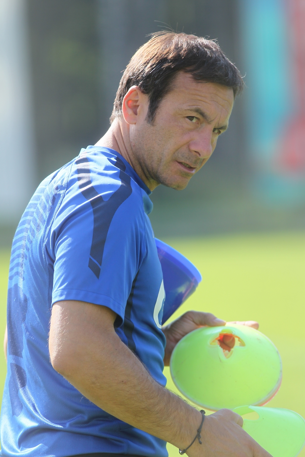 Тренировка перед матчем Анжи—Зенит