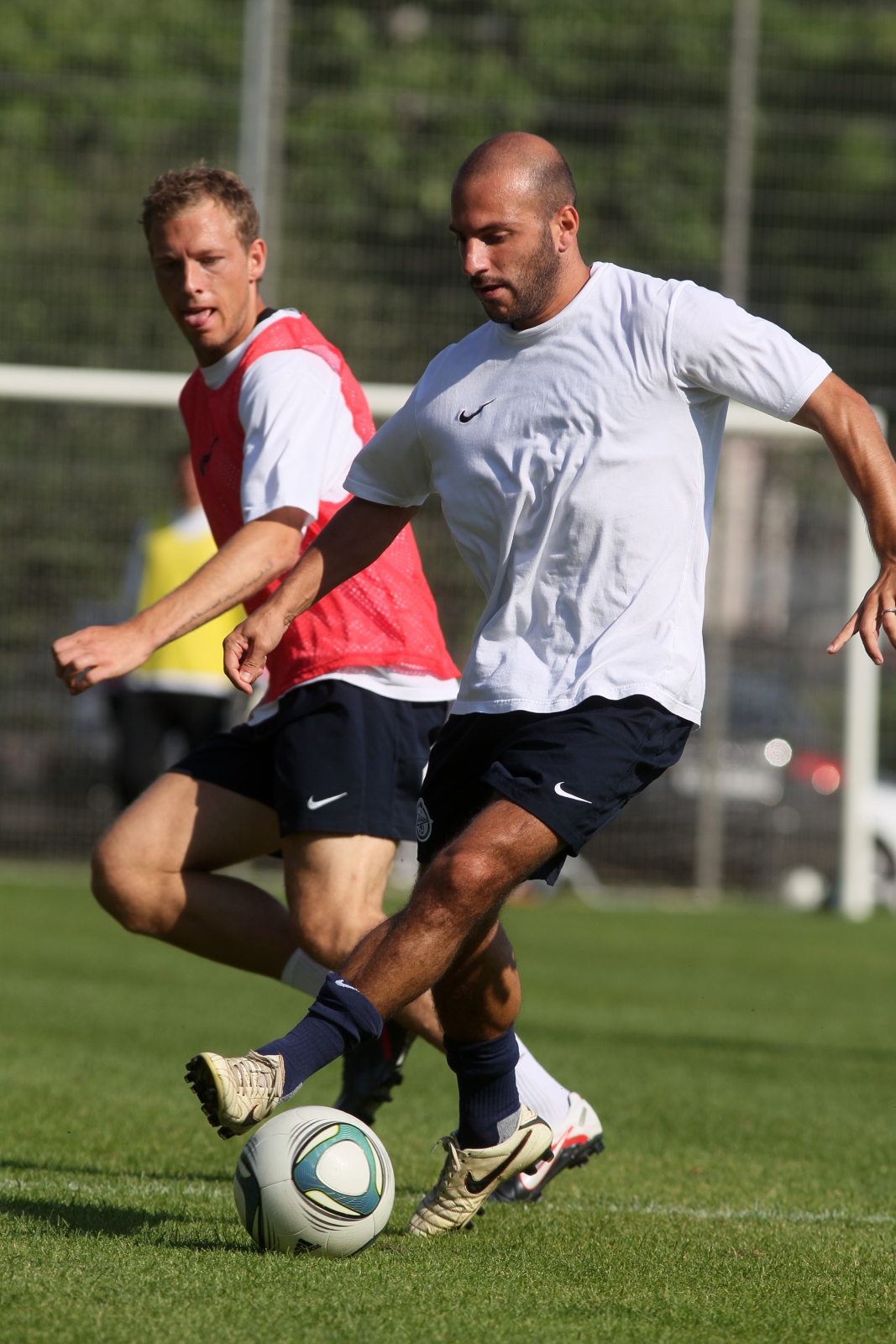 Тренировка перед матчем Анжи—Зенит