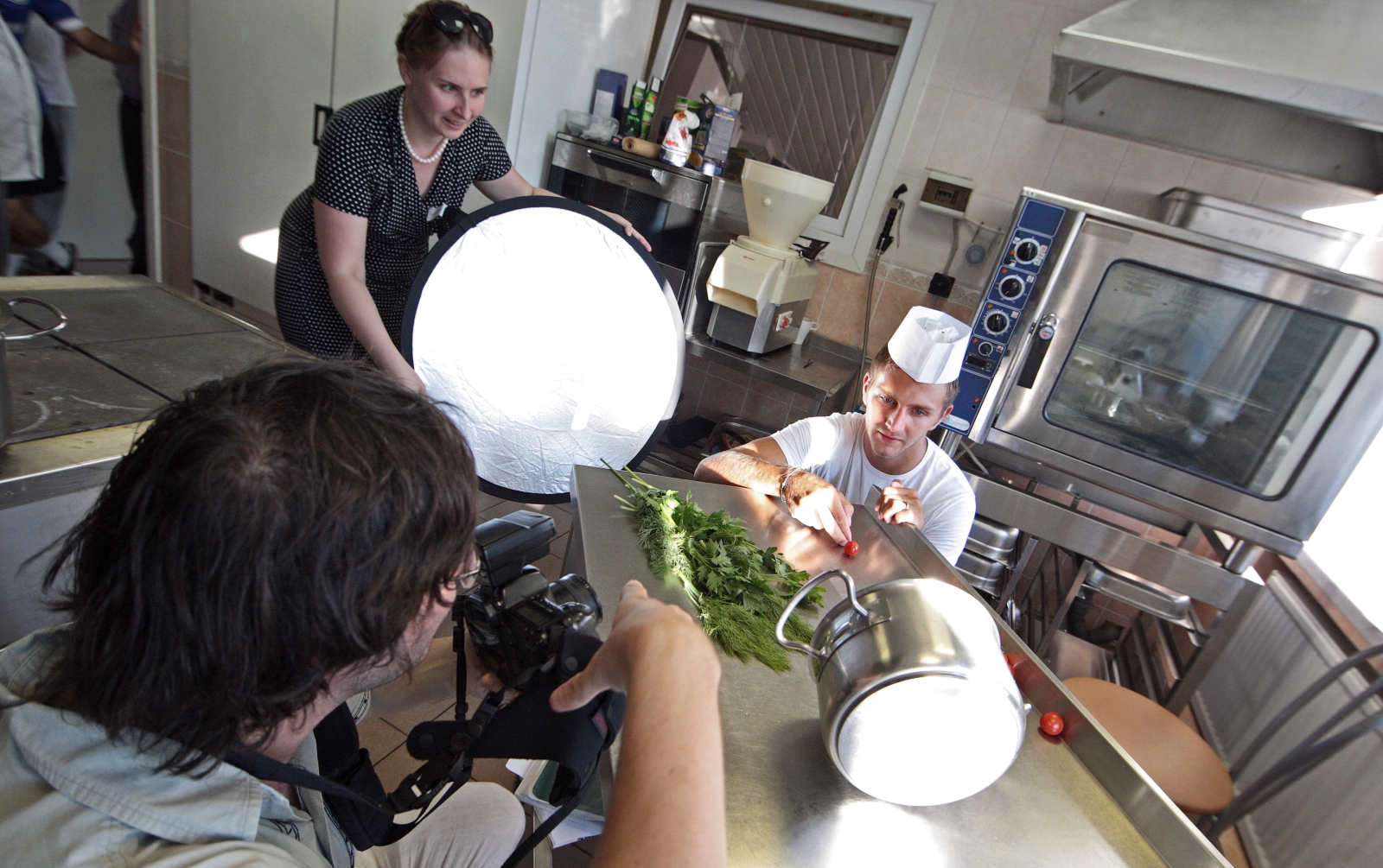 Доменико Кришито на кухне