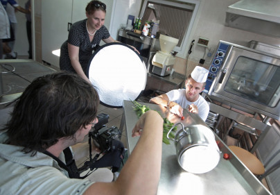 Доменико Кришито на кухне