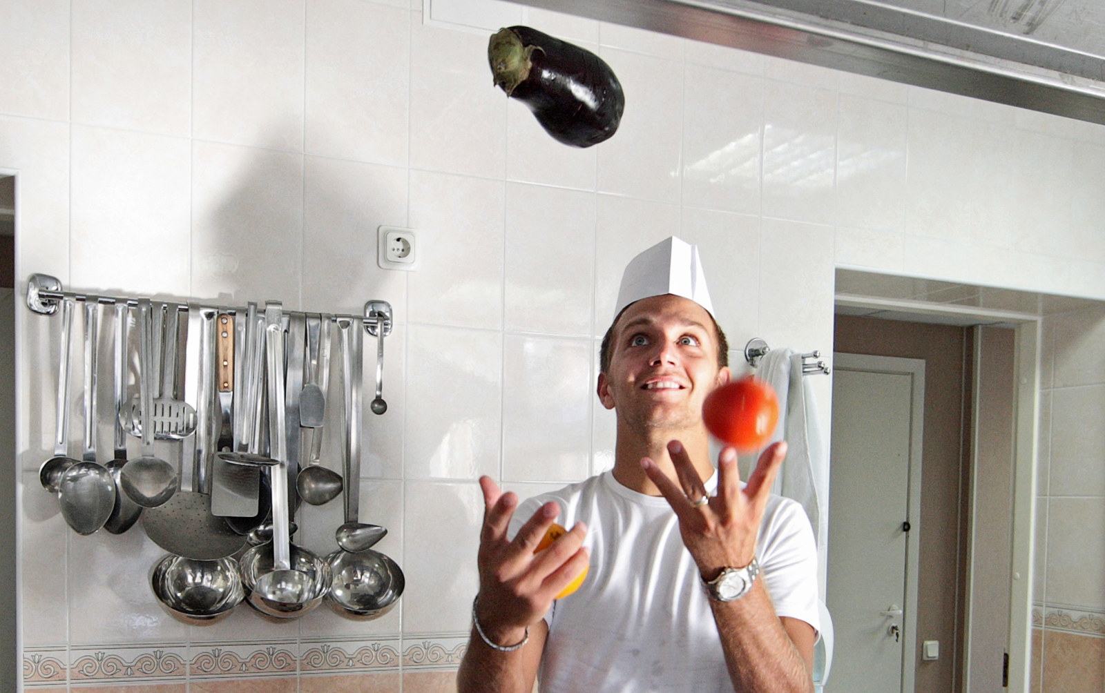 Доменико Кришито на кухне