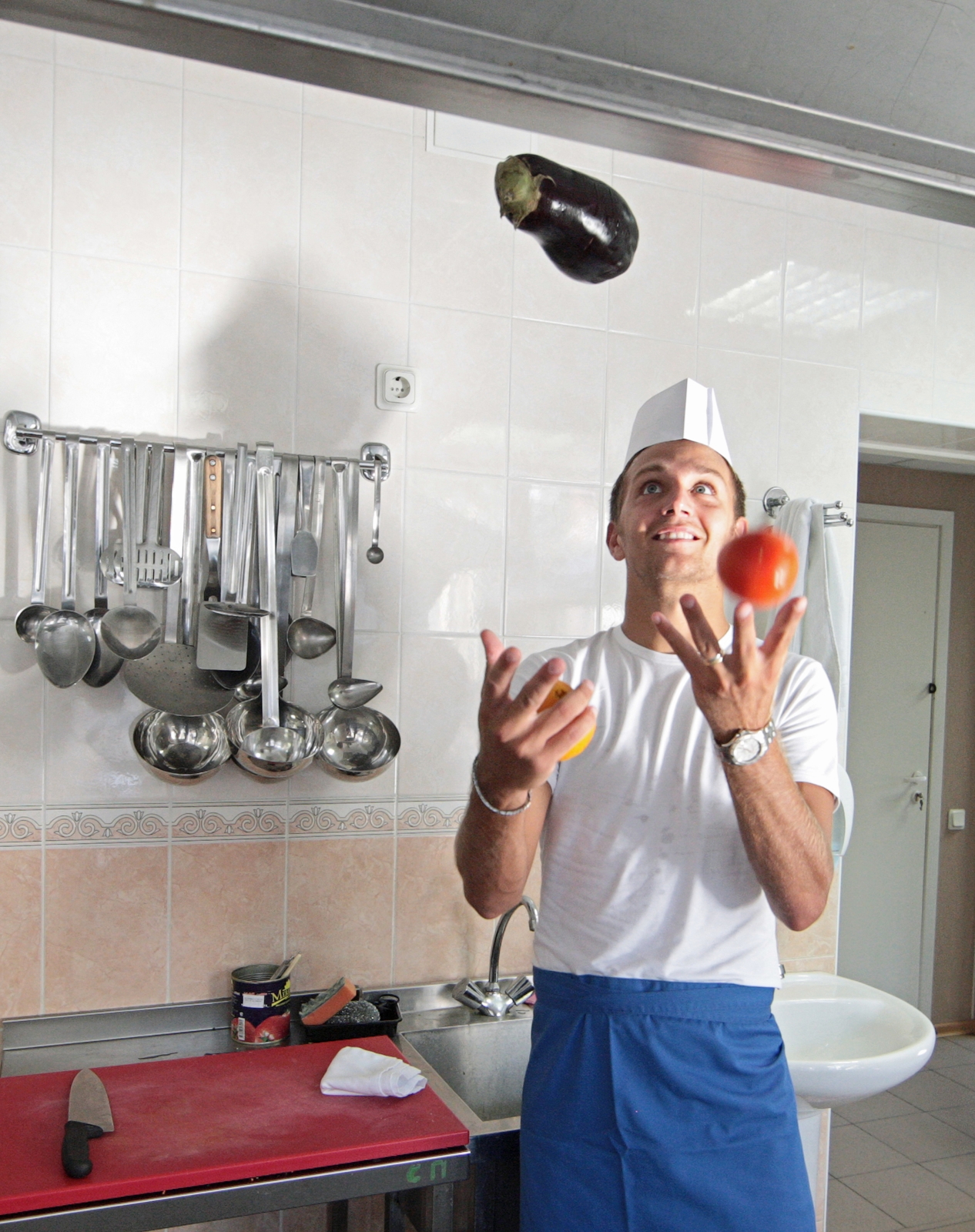 Доменико Кришито на кухне