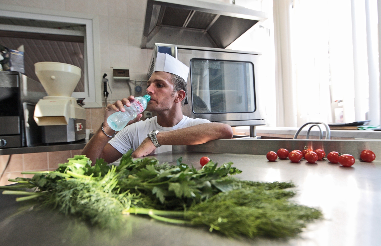 Доменико Кришито на кухне