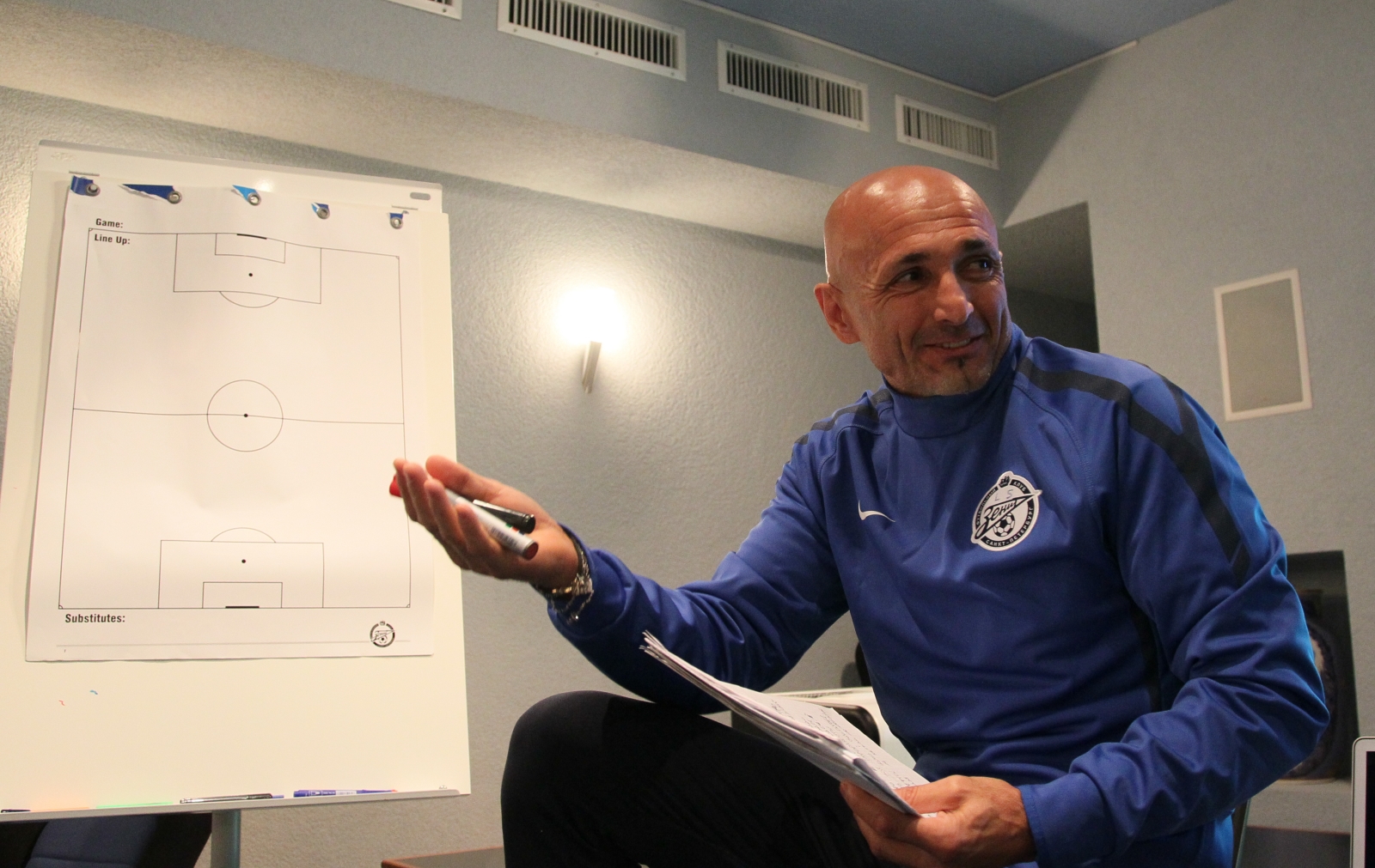 Встреча Лучано Спаллетти с тренерами и руководством Академии «Зенита»