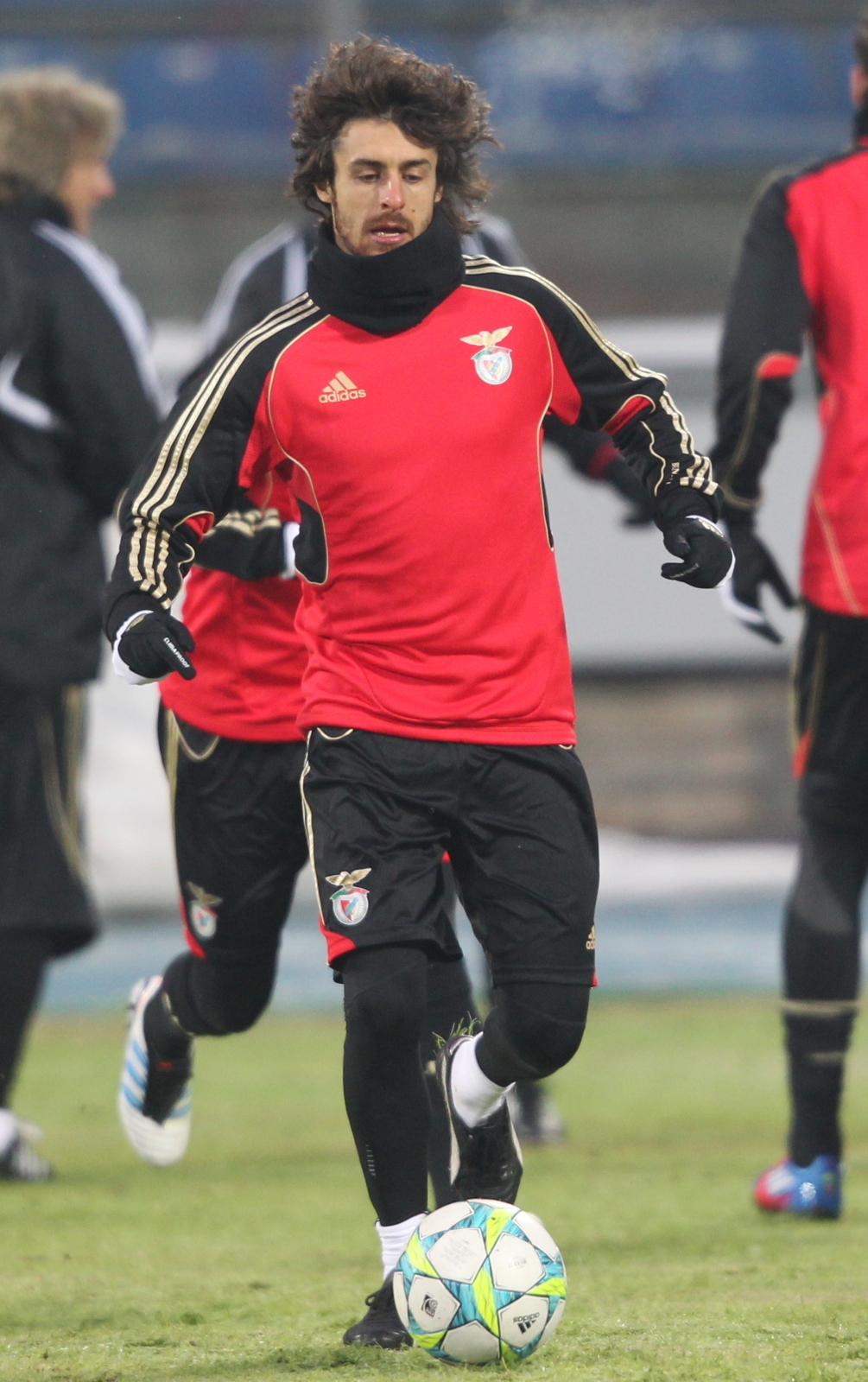 Открытая тренировка ФК Бенфика перед матчем 1/8 финала Лиги чемпионов УЕФА