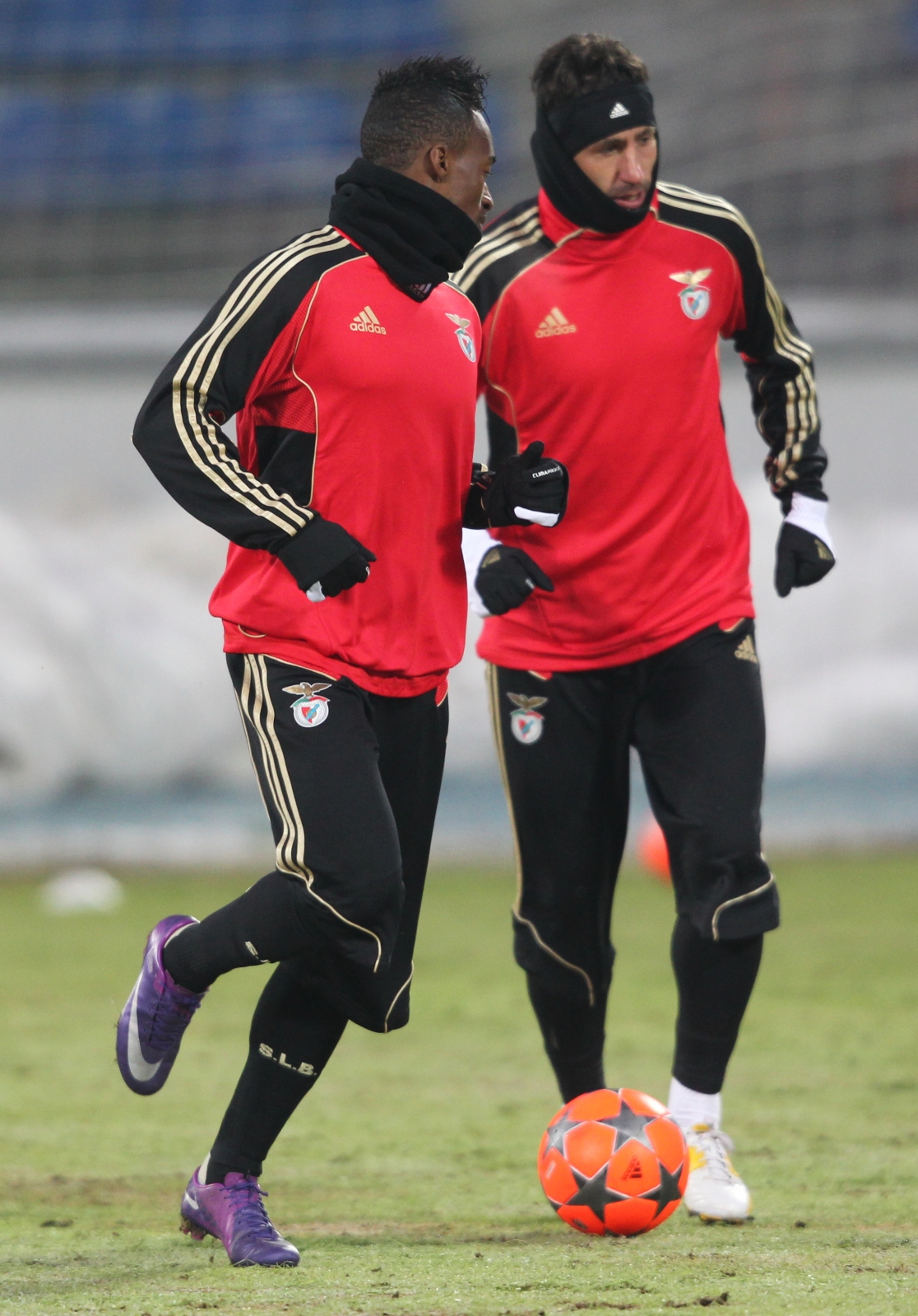 Открытая тренировка ФК Бенфика перед матчем 1/8 финала Лиги чемпионов УЕФА