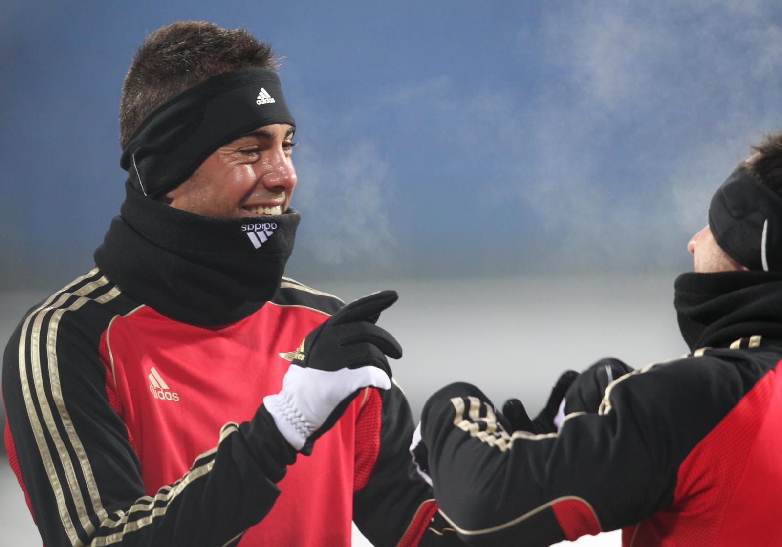 Открытая тренировка ФК Бенфика перед матчем 1/8 финала Лиги чемпионов УЕФА