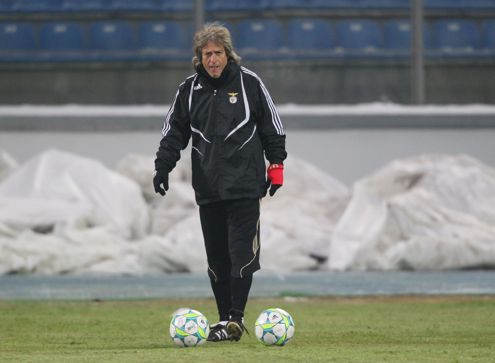 Открытая тренировка ФК Бенфика перед матчем 1/8 финала Лиги чемпионов УЕФА