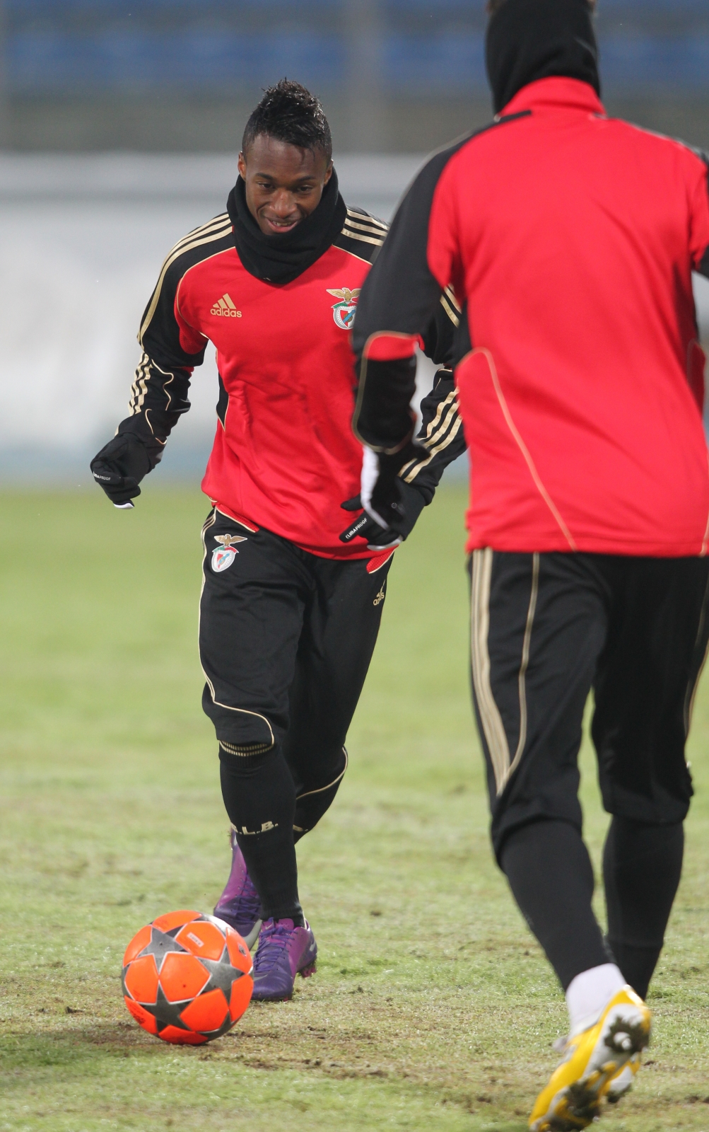 Открытая тренировка ФК Бенфика перед матчем 1/8 финала Лиги чемпионов УЕФА