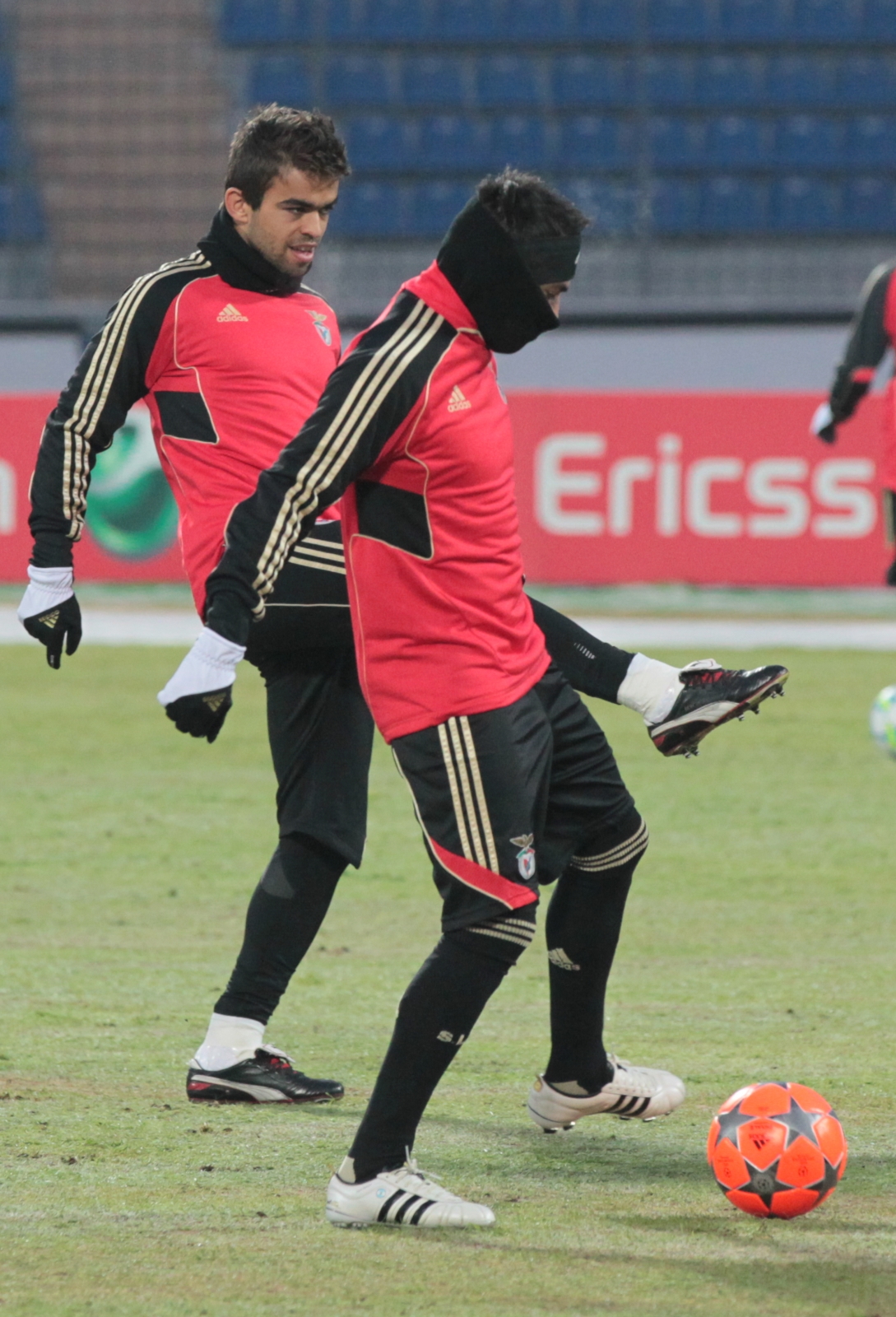 Открытая тренировка ФК Бенфика перед матчем 1/8 финала Лиги чемпионов УЕФА