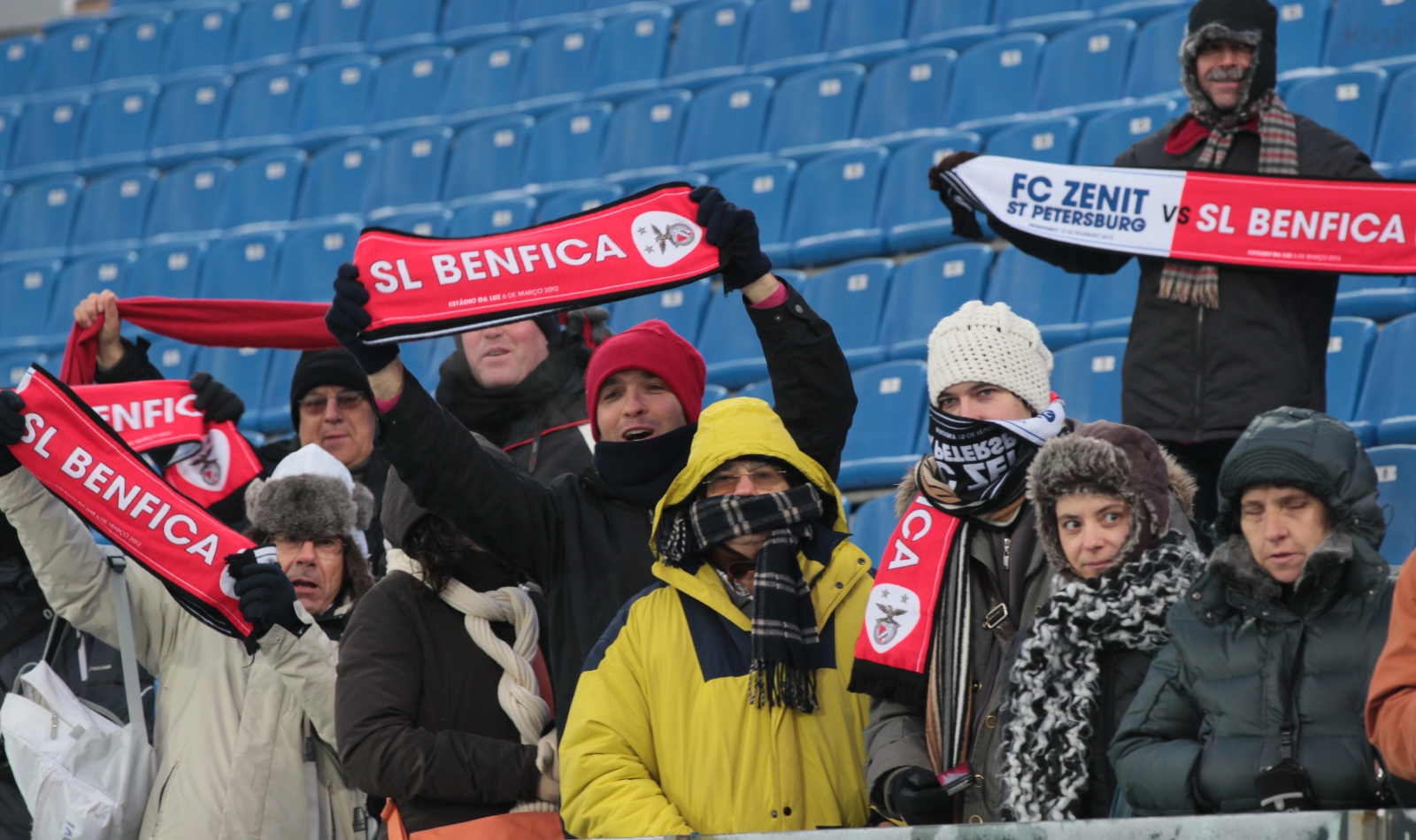 Открытая тренировка ФК Бенфика перед матчем 1/8 финала Лиги чемпионов УЕФА