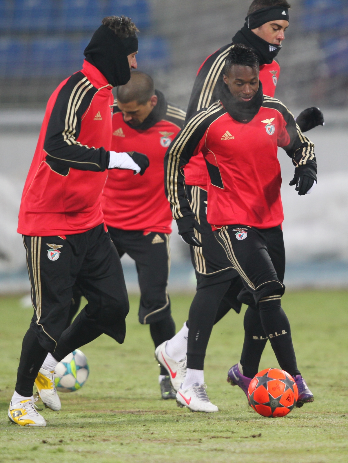 Открытая тренировка ФК Бенфика перед матчем 1/8 финала Лиги чемпионов УЕФА