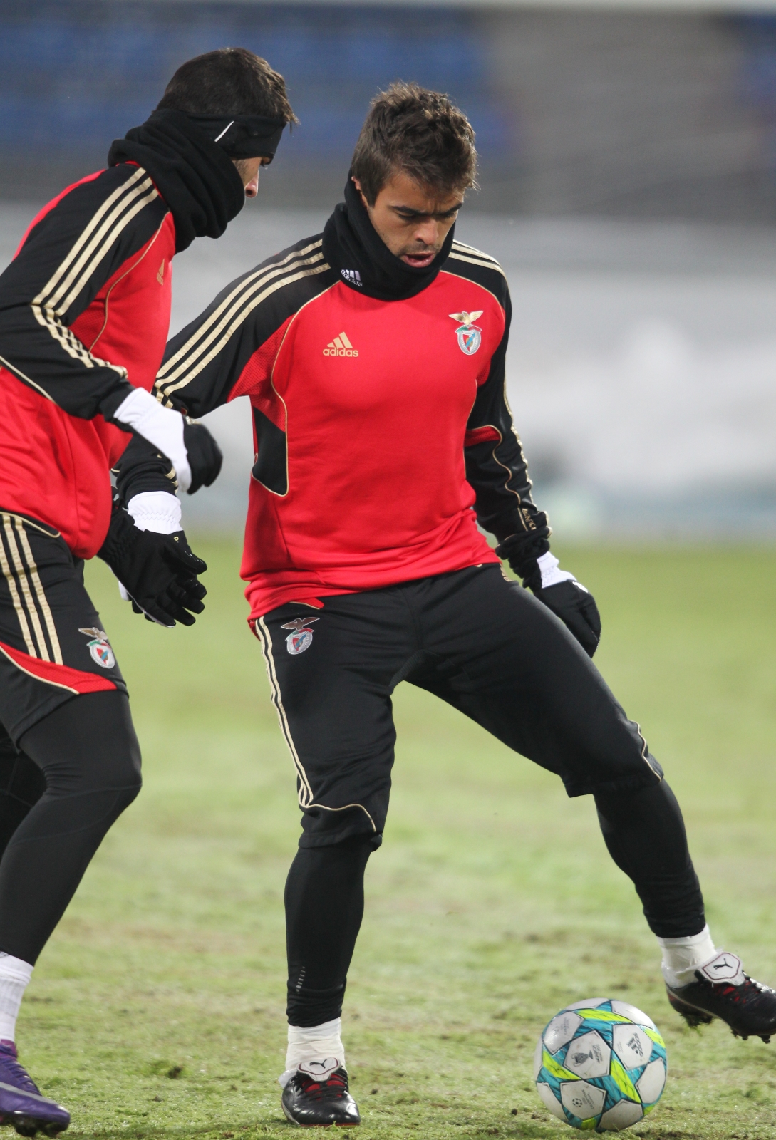 Открытая тренировка ФК Бенфика перед матчем 1/8 финала Лиги чемпионов УЕФА