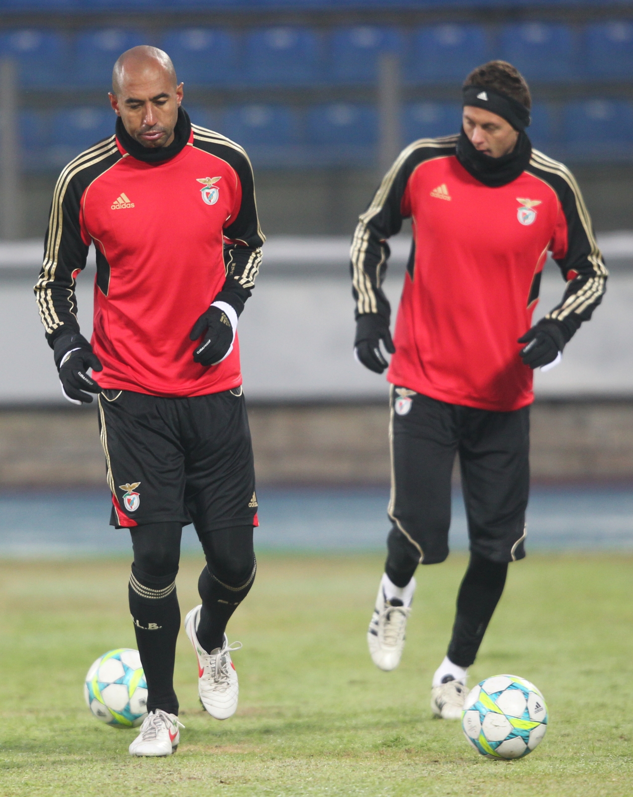 Открытая тренировка ФК Бенфика перед матчем 1/8 финала Лиги чемпионов УЕФА