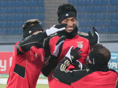 Открытая тренировка ФК Бенфика перед матчем 1/8 финала Лиги чемпионов УЕФА