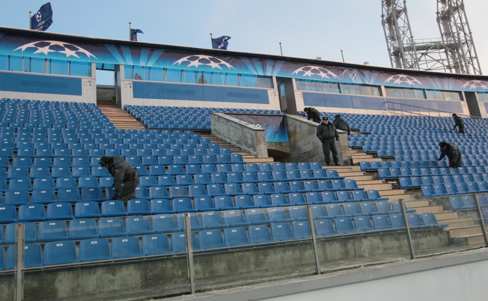 Раздевалка «Зенита» перед матчем  Лиги чемпионов УЕФА 2011/2012 с «Бенфикой»