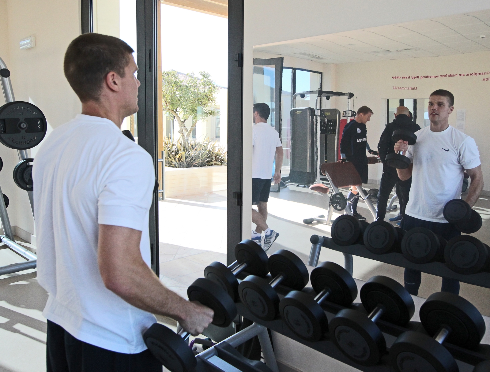 Третий сбор «Зенита» в Лагуше: занятия в тренажерном зале