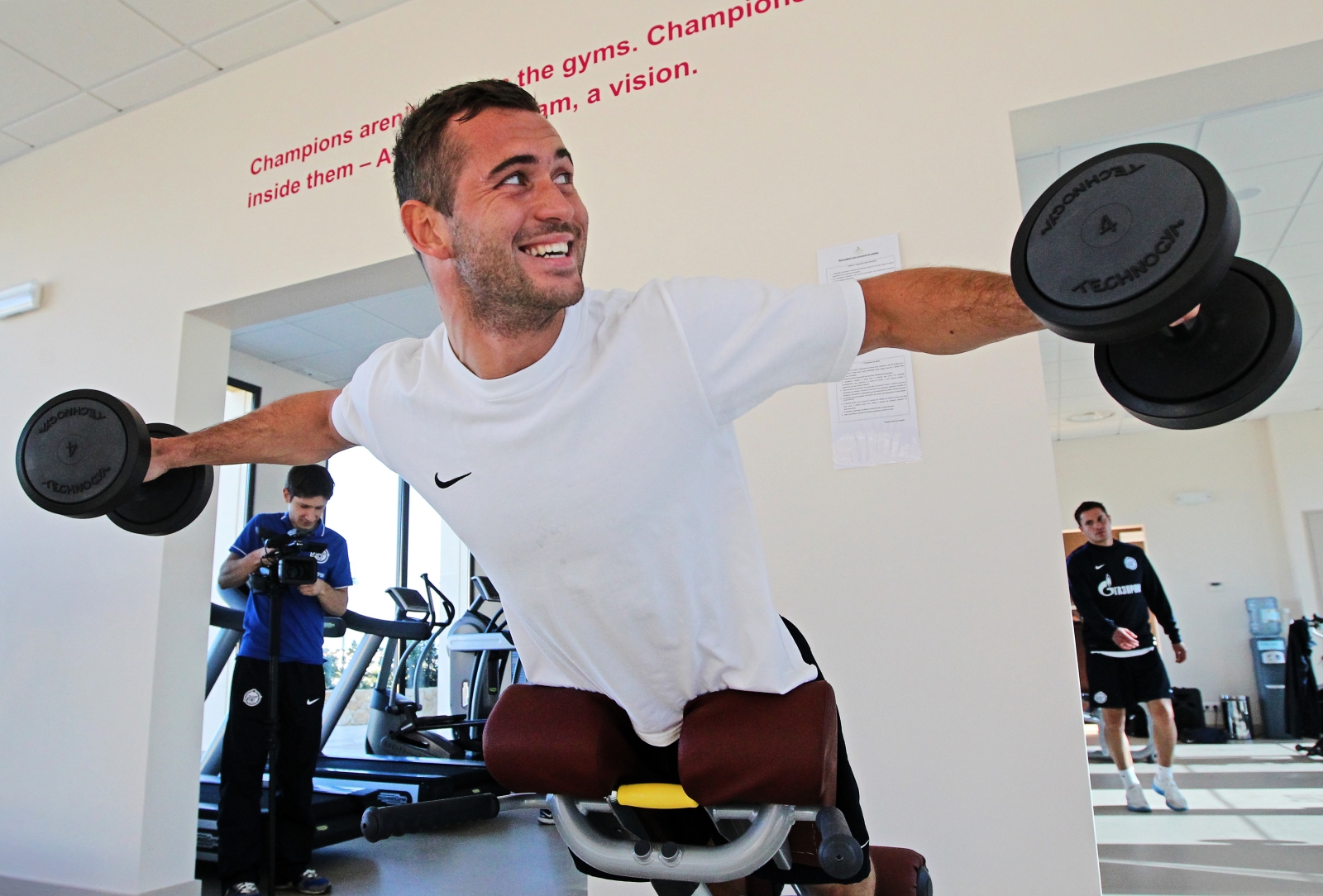 Третий сбор «Зенита» в Лагуше: занятия в тренажерном зале